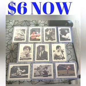 All 10 Bruce Lee Dragon 2024 Silver Chrome Refractor MMA Movie Cards WORTH $100